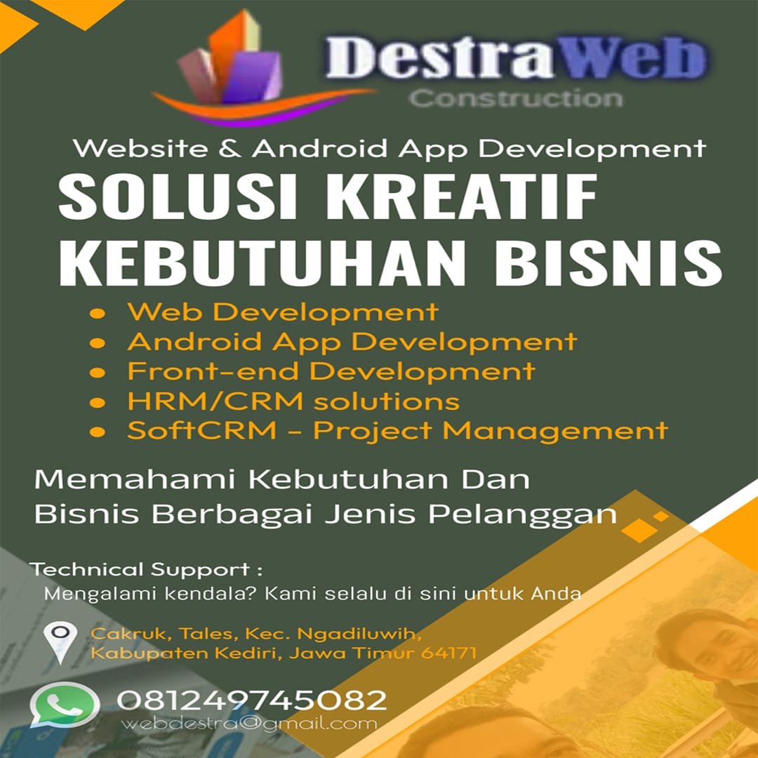 Destraweb - jasa pembuatan website & aplikasi solkre
